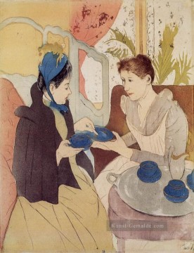 Mary Cassatt Werke - Der Besuch Mütter Kinder Mary Cassatt